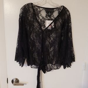 Black Lace Over Top